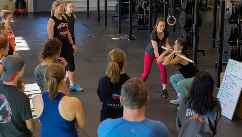 Fitness class explanation of the workout