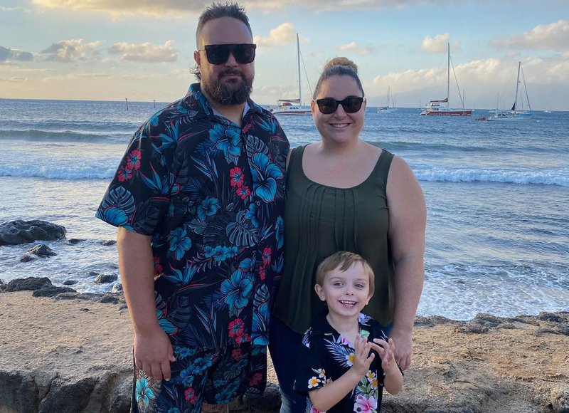 Chris Williams with family