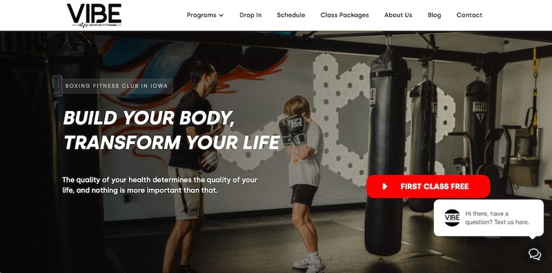 VIBE Boxing Club Iowa City IA CrossFit gym site hosting